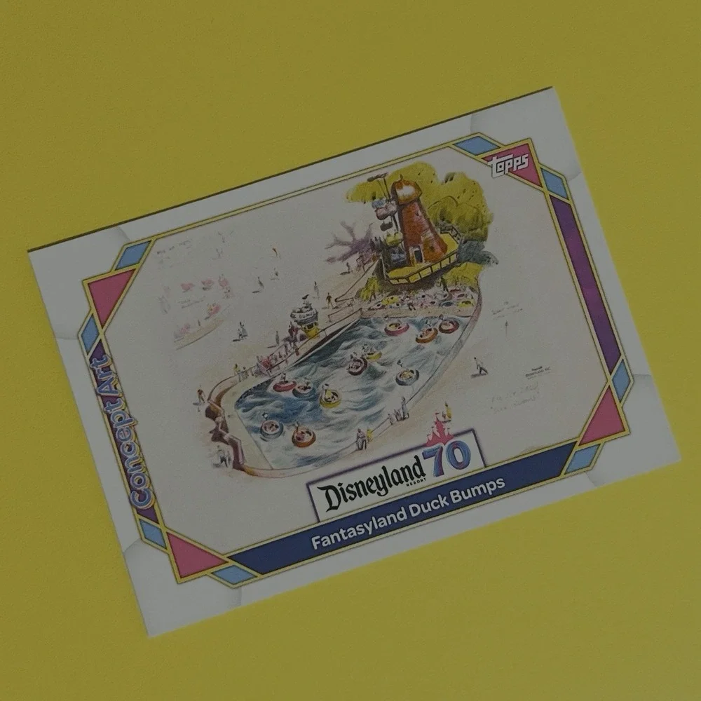 2025 Topps Disneyland 70th Anniversary‎ Fantasyland Duck Bumps Concept Art #137